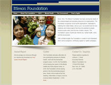 Tablet Screenshot of ittlesonfoundation.org